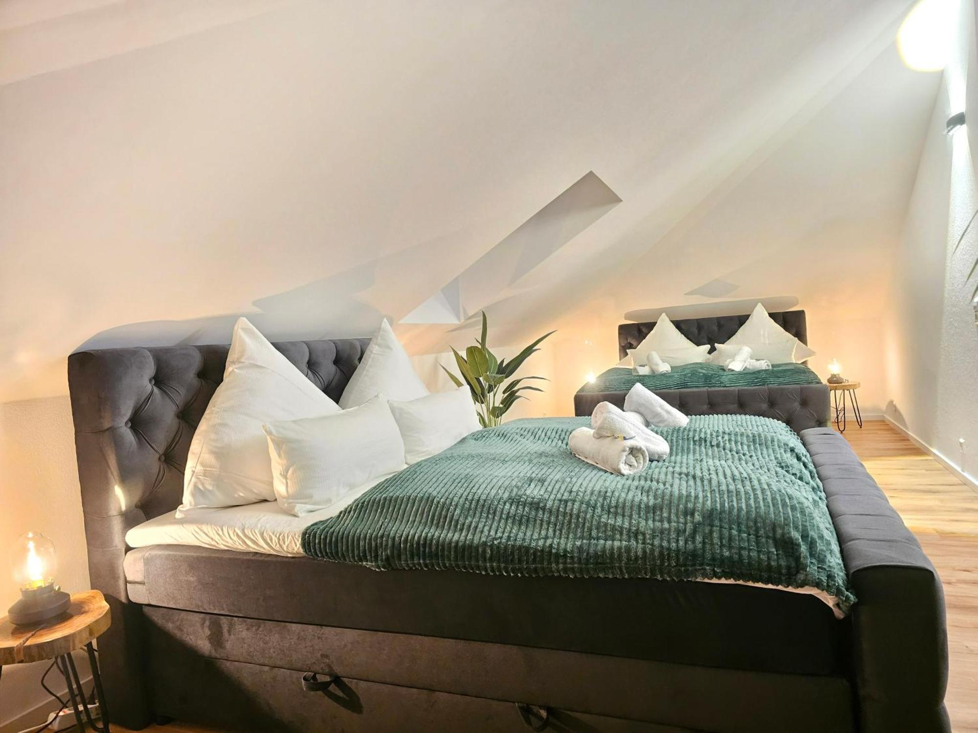 Design-Penthouse I 90Qm I Europapark 20 Min I Boxspring I Nespresso I Parking Apartment Lahr  Luaran gambar