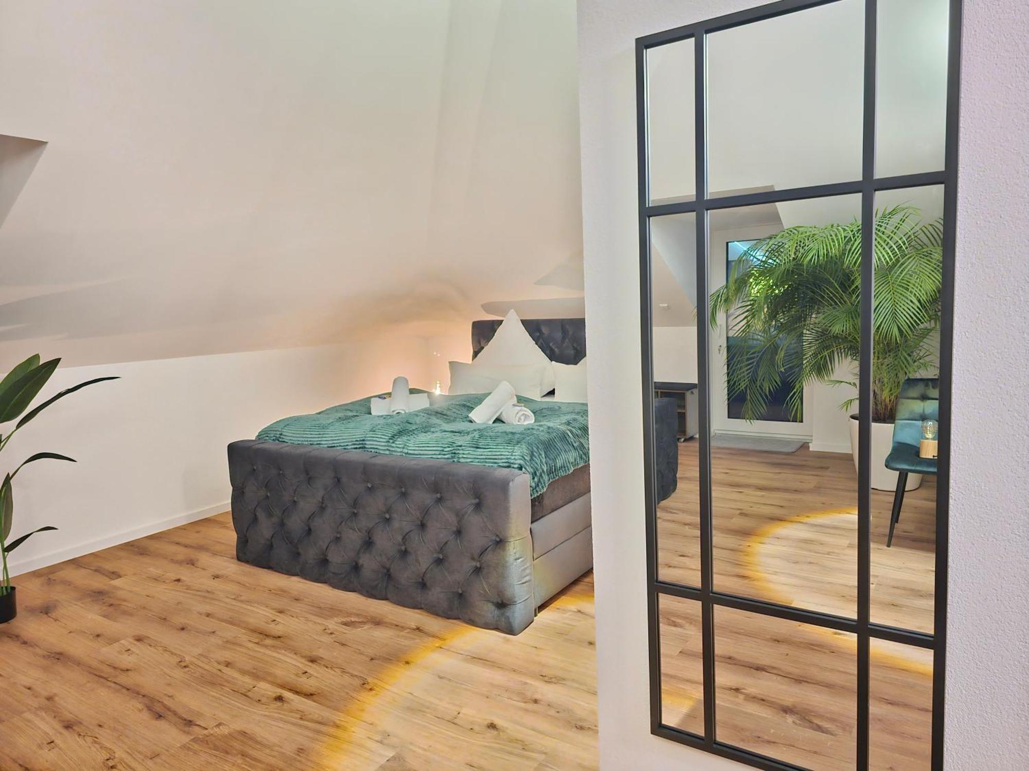 Design-Penthouse I 90Qm I Europapark 20 Min I Boxspring I Nespresso I Parking Apartment Lahr  Luaran gambar